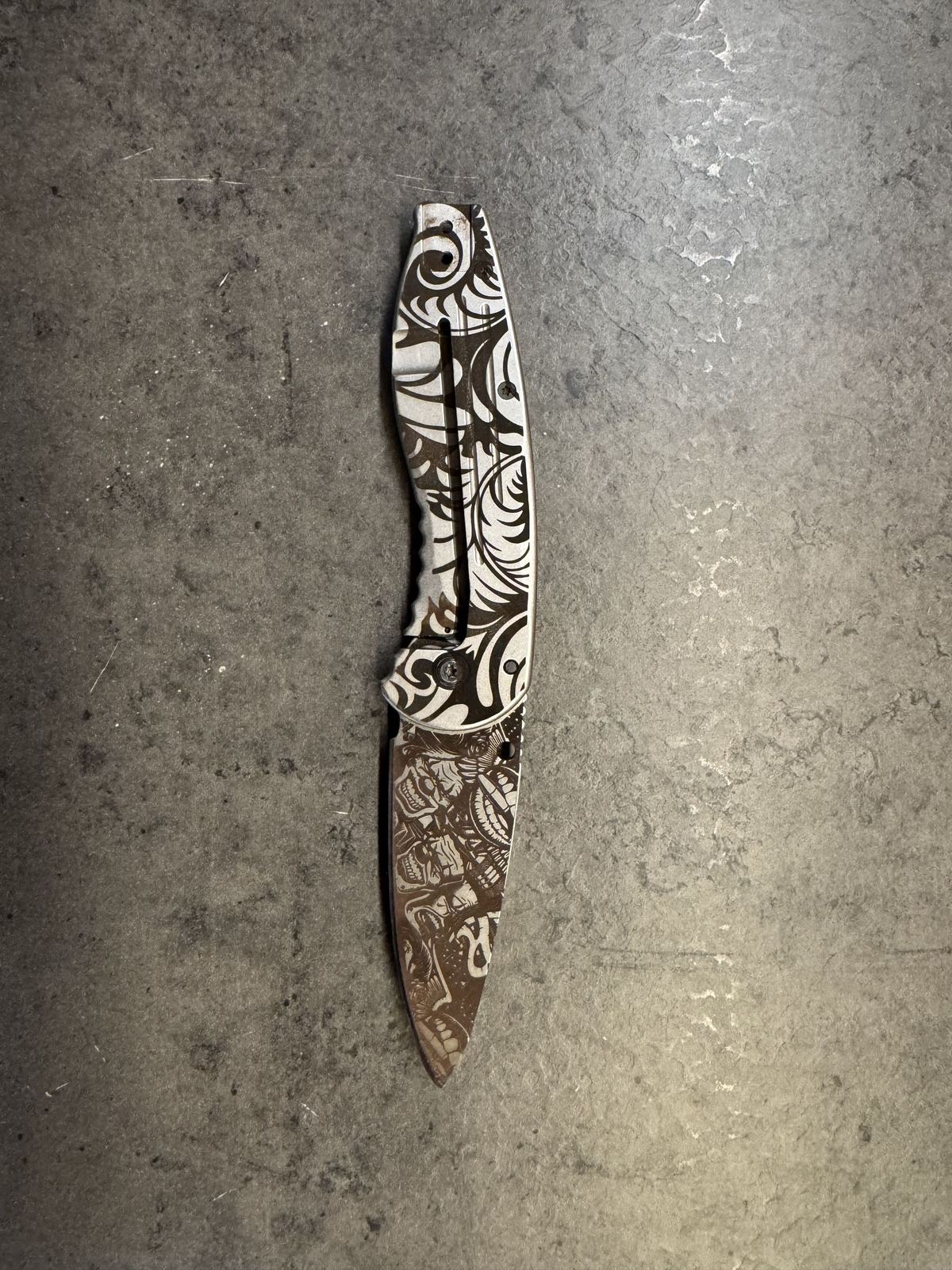 Fiberlasergravert kniv